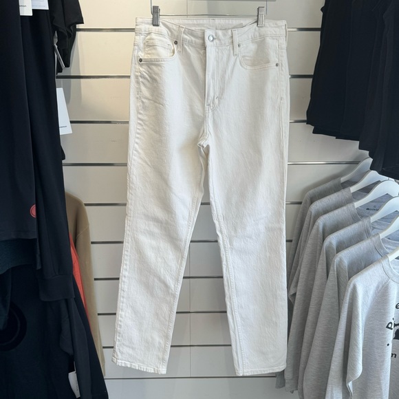 H&M White Vintage HIgh Waisted Pants Size 42 - Picture 3 of 4